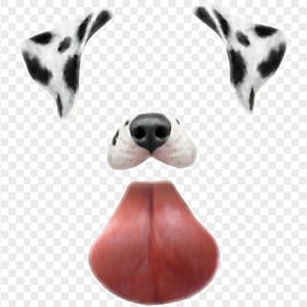 Snapchat Cute Pink Dog Puppy Filter PNG Image | Citypng