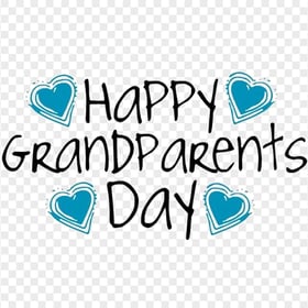 Happy Grandparents Day Logo Text