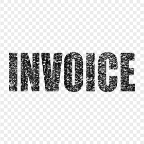 Black Business Invoice Word Stamp Effect