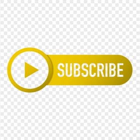 HD Outline Youtube Subscribe Yellow Button Logo PNG