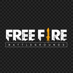 White Free Fire Logo Battlegrounds