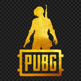PUBG Gold Silhouette Soldier With Helmet Logo