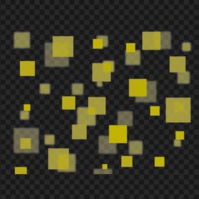 HD Yellow Square Bokeh Lens PNG