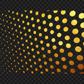 Download Halftone Gold Polka Dots Abstract PNG