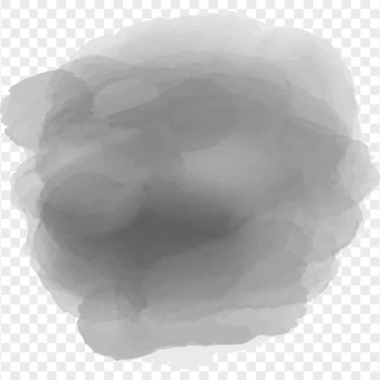 Gray Abstract Painting Watercolor Cloud PNG