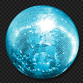HD Blue Disco Light Ball PNG