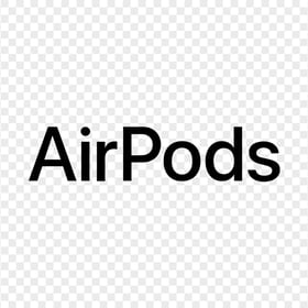 Apple Black Airpods Logo
