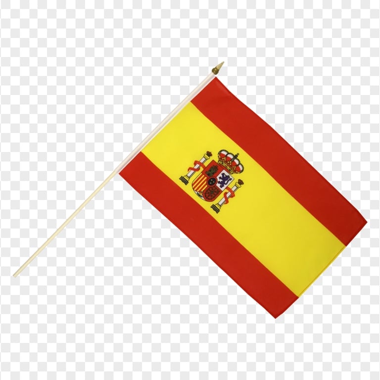 Download Small Spain Flag Pole PNG