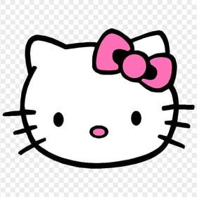 Lovable Hello Kitty Sanrio Character Face HD Transparent PNG