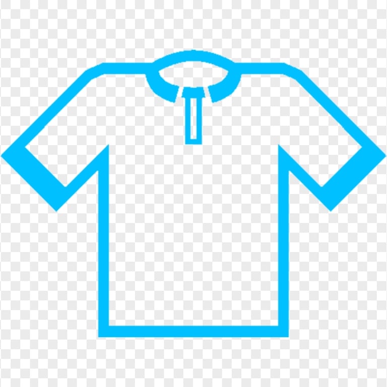 Football T-shirt Blue Icon PNG Image