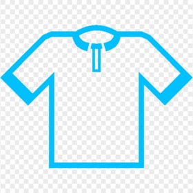 Football T-shirt Blue Icon PNG Image