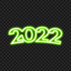 FREE Green Neon Glowing 2022 PNG