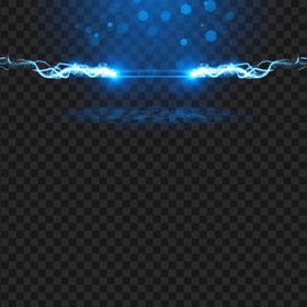 HD Blue Electric Light Energy Lines Effect PNG