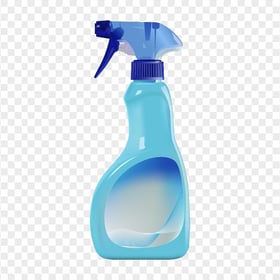 HD Blue Plastic Cleaning Spray Bottle Illustration PNG