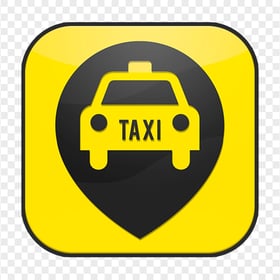Square Taxi Cab Location App Icon PNG