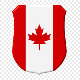 Flag Of Canada Shield Shape