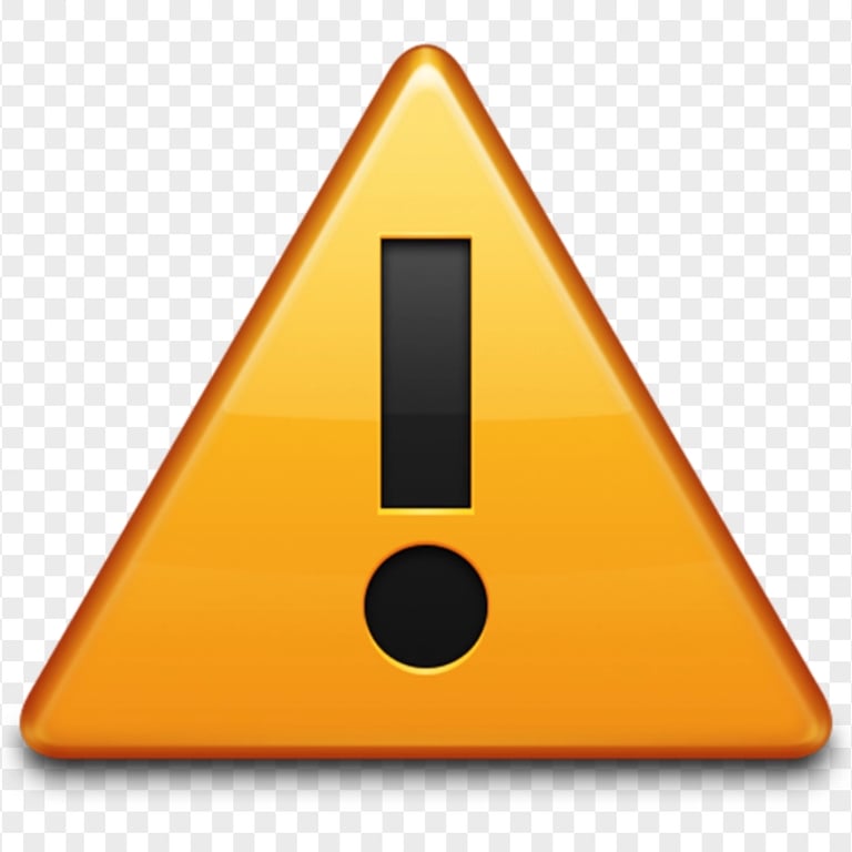 FREE Warning Safety Yellow Triangle Icon PNG