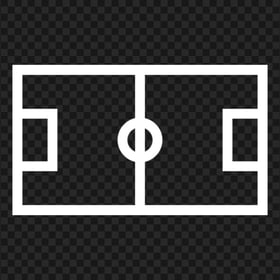 Outline Pitch Stadium White Icon PNG
