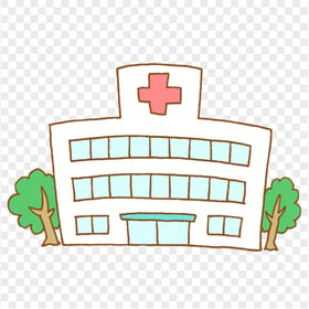Cartoon Hospital Emergency Health Care Clipart