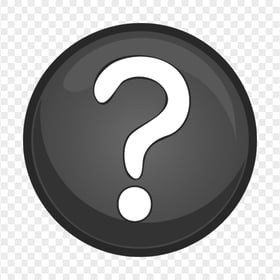 Black & White Clipart Circle Question Mark Icon PNG