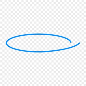 HD Blue Marker Sketch Oval Circle Transparent PNG