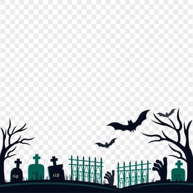 Halloween Cemetery Horror Illustration HD PNG
