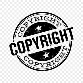 HD Black Copyright © Round Stamp Transparent PNG