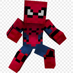 HD Spider man minecraft PNG