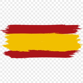 PNG Brush Stroke Spain Flag Without Coat Of Arms
