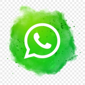 HD Whatsapp Wa Green Aesthetic Watercolor Icon PNG