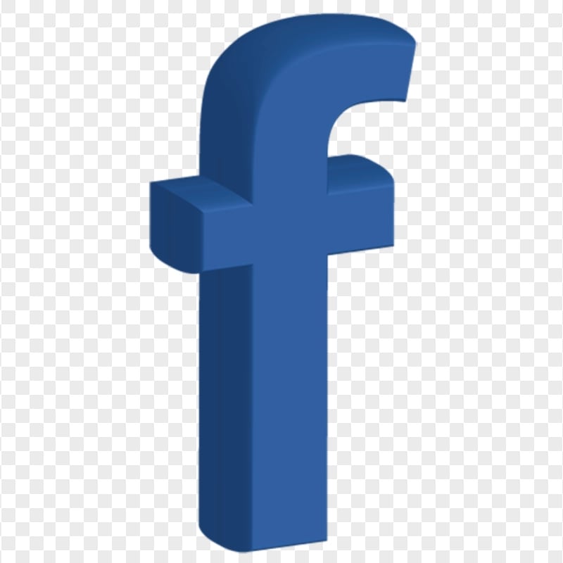 3D Blue Fb Facebook F Letter Symbol Logo Icon