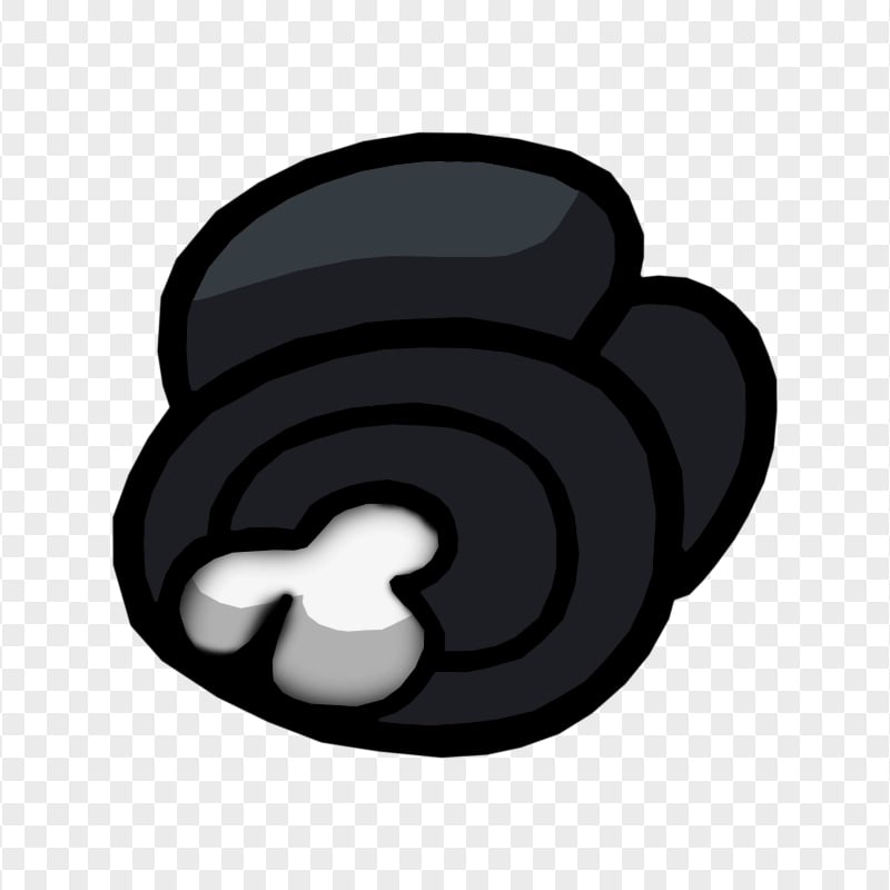 HD Black Among Us Crewmate Character Dead Body PNG Citypng