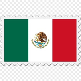 HD MEX Mexico Postage Stamp Flag PNG