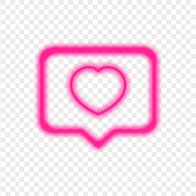 Pink Instagram Like Heart Notification Neon