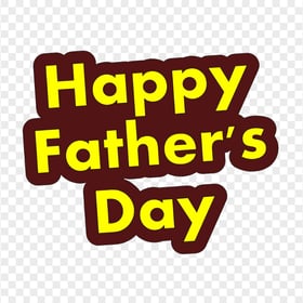 HD Happy Father's Day Logo Text Stickers PNG