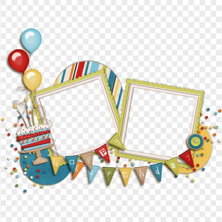 HD Happy Birthday Anniversary Pictures Frame PNG