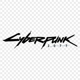 HD Black Cyberpunk 2077 Game Logo PNG