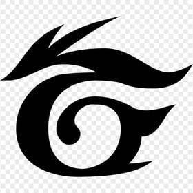 Black Garena Dragon Logo Symbol Icon