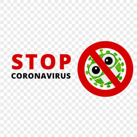 Stop Coronavirus Fight Logo Icon Prevention
