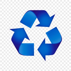 Recycle Recycling Blue Logo Icon PNG Image