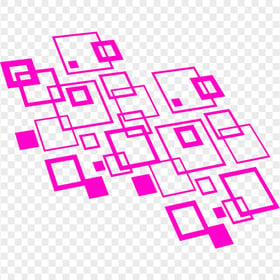 Abstract Squares Pink Geometric