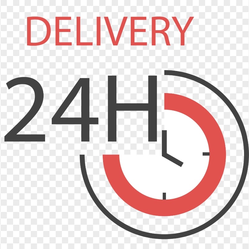 Delivery Service 24 Hours Sign PNG Citypng