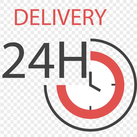 Delivery Service 24 Hours Sign PNG