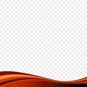 Abstract Curved Orange Lines Effect PNG Image