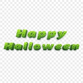 Happy Halloween Zombie Monster Text Effect HD PNG