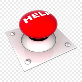 Help Red Button Big Dome HD PNG