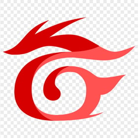 Red Garena Dragon Illustration Logo Symbol Icon
