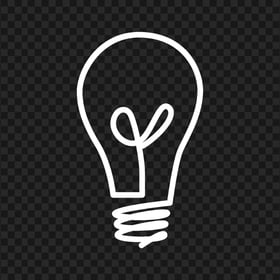 HD Creative White Light Bulb Idea Icon Clipart PNG