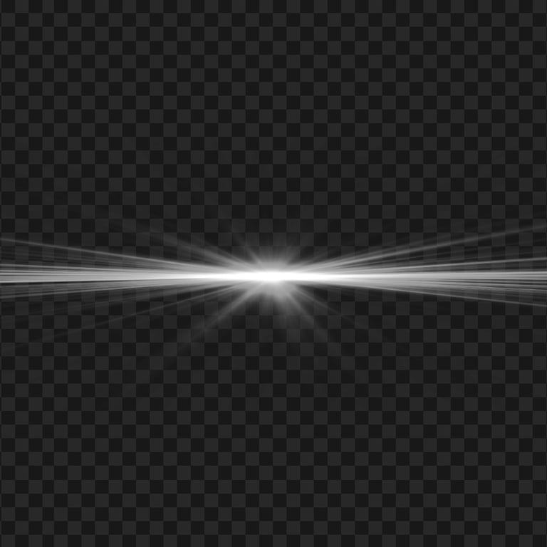 White Flare Glowing Light Effect PNG