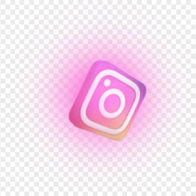 3D Instagram Logo Shadow Pink Animation